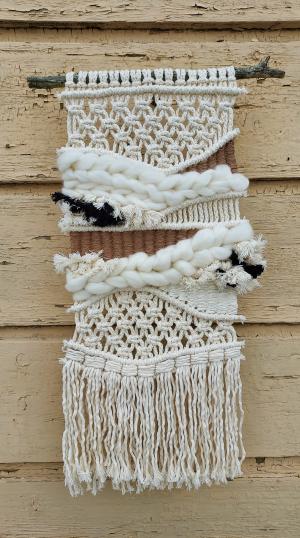 Macraweaving-seinätekstiili