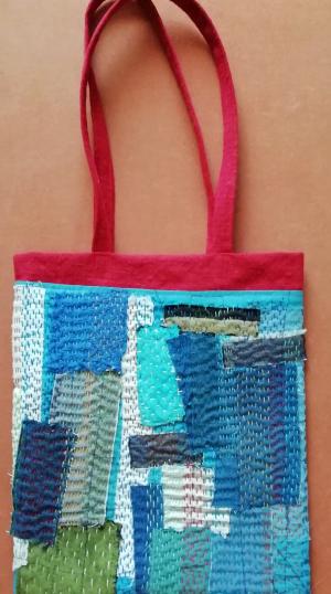 sashiko, boro, kirjonta, Elina Helminen Salo, Taito Varsinais-Suomi, Salon taitokeskus, huippukurssi, kässäkurssi, Sininen, visit Salo, taitokeskus Salo, google, Japani, kirjontatekniikka, Onni elää käsityössä, omaa aikaa, luovuus, arjen luovuus