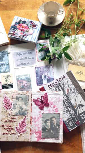 Johanna Aydemir, memory, muistot talteen, kässäkurssi, turku, visit turku, uutuuskurssi, kirjonta, värjäys, sukututkimus, Elina Koistinen, vapaakirjonta, vanha suurtori, Brinkkala, Onni elää käsityössä, Taito Varsinais-Suomi, Taito, Taitoliitto, google, omaa aikaa, my heritage, Turun taitokeskus, taitokeskus Turku,