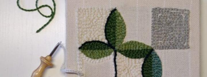 tuftattu taulu, lehtikuvio