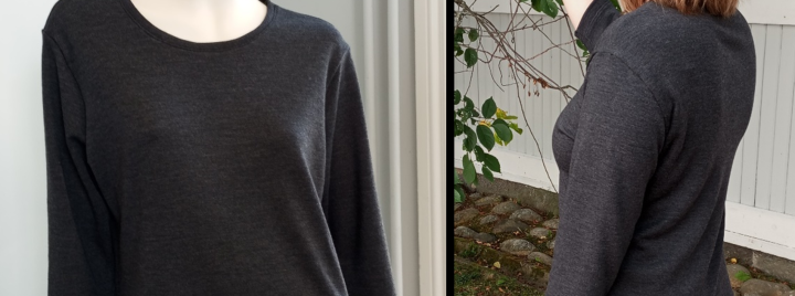 tummanharmaa merinovillavaate