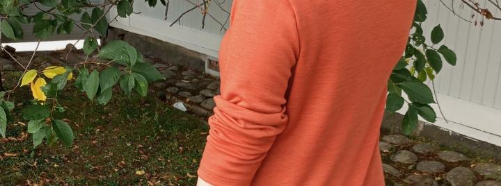 oranssi merinovillapaita